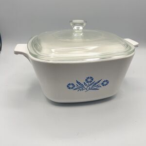 Vintage CorningWare 1 3/4 Qt P-1 3/4-B Casserole Lid P-7-C Cornflower Blue 1966